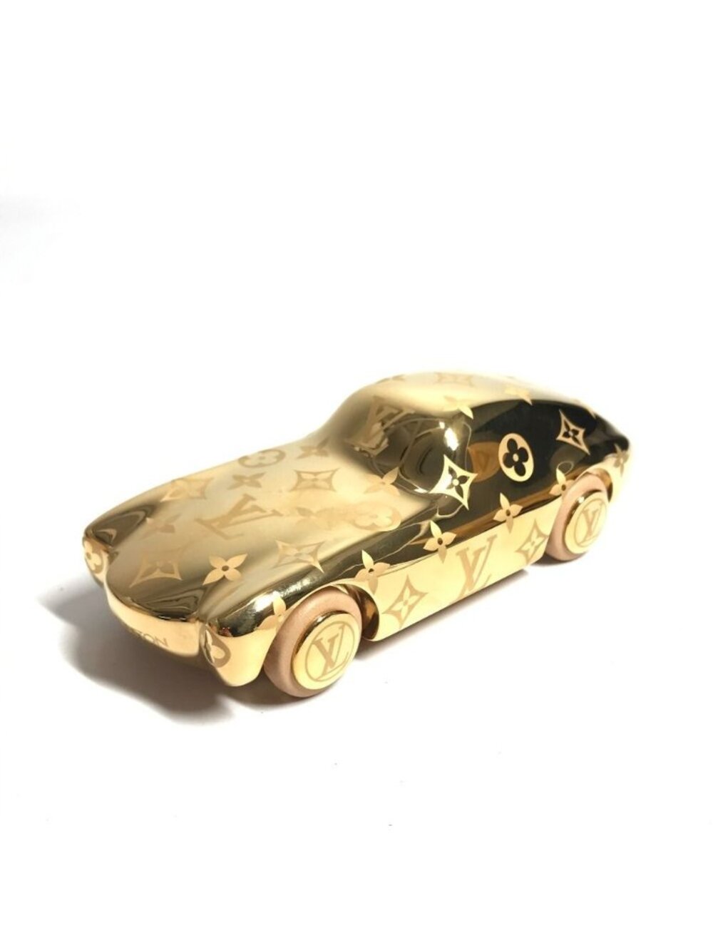 Louis Vuitton Object Voguez Volez Voyagez Paperweight Brass Gold